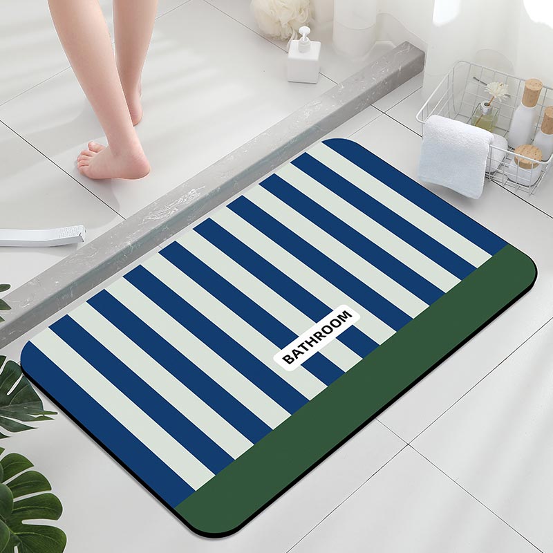 Home Bathroom Gadgets - سجادة حمام مضادة للانزلاق، سجادة مخططة