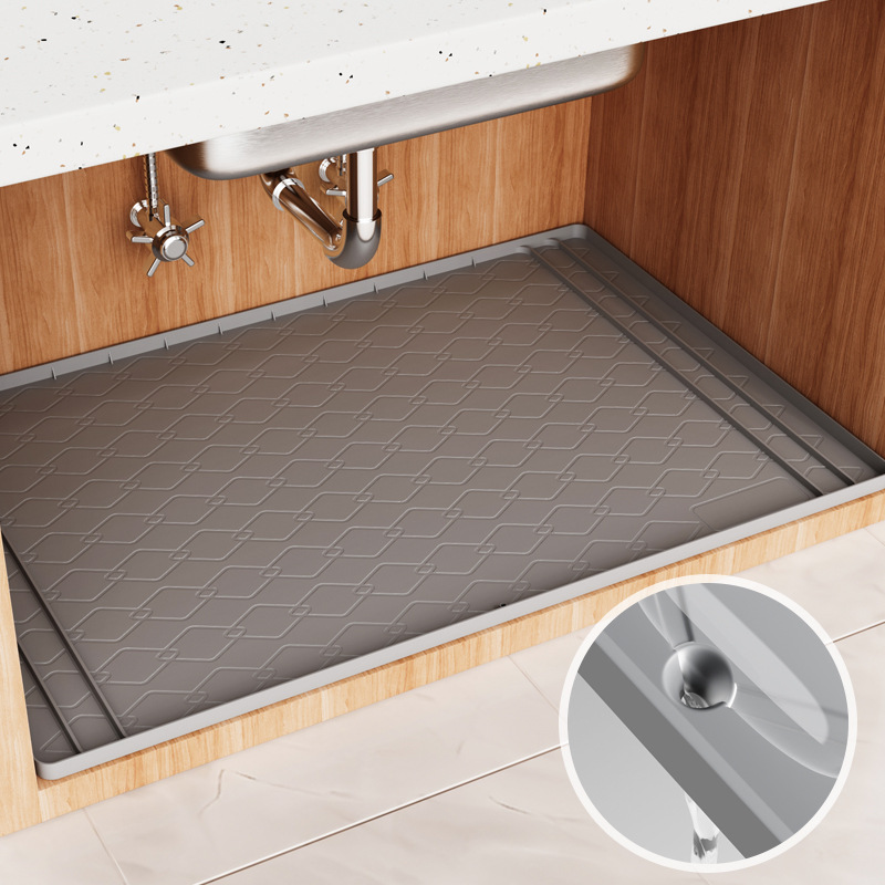 Home Bathroom Gadgets - حصيرة سيليكون تحت الحوض، أدوات أساسية