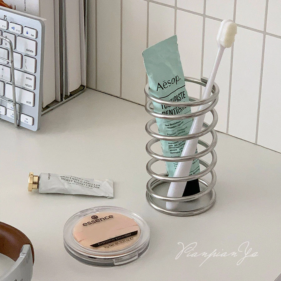 Home Bathroom Gadgets - حامل فرشاة أسنان من الفولاذ المقاوم