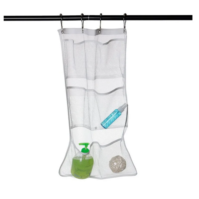 Shower Curtain Liner - مجموعة واحدة من 6 أكياس شبكية