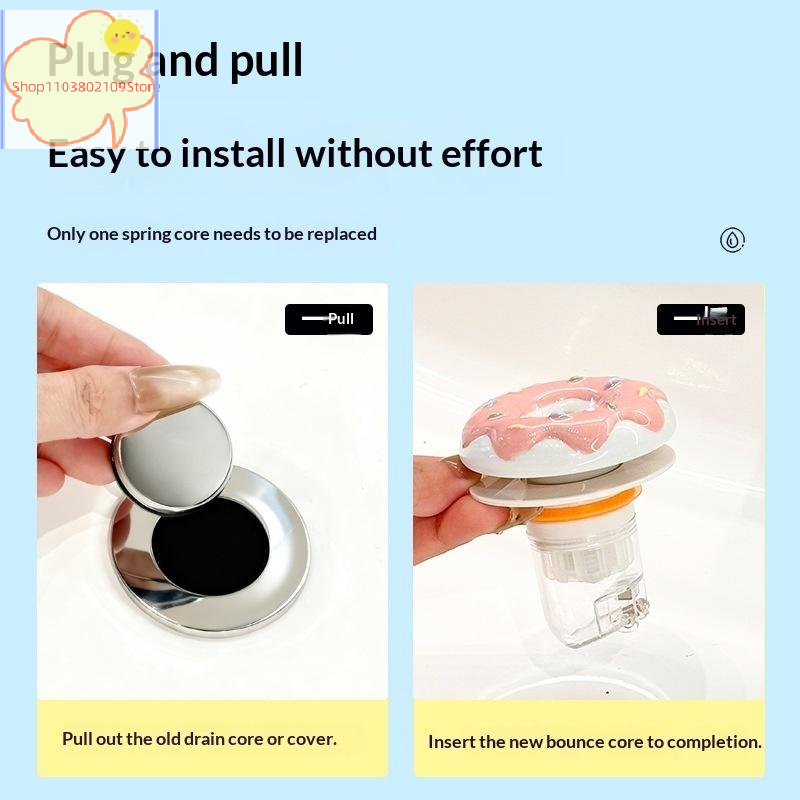 Home Hardware Bathroom Sinks - 【HT】غطاء مصفاة حوض استحمام سيراميك لطيف