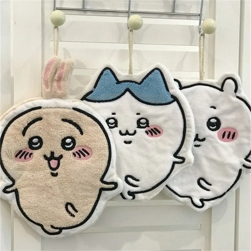 Home Bathroom Equipment - Chiikawa Usaqi Xiaobajii منشفة يد معلقة