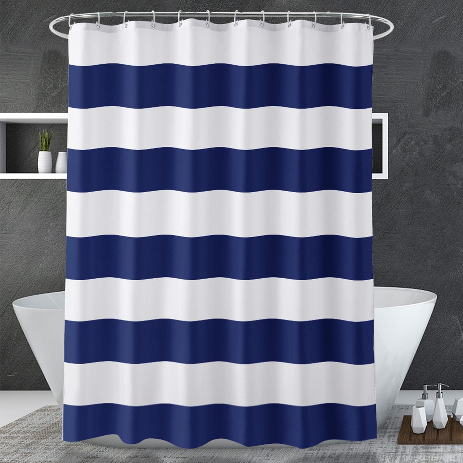 Shower Curtain Liner - ستارة دش باللون الأزرق الداكن ستارة