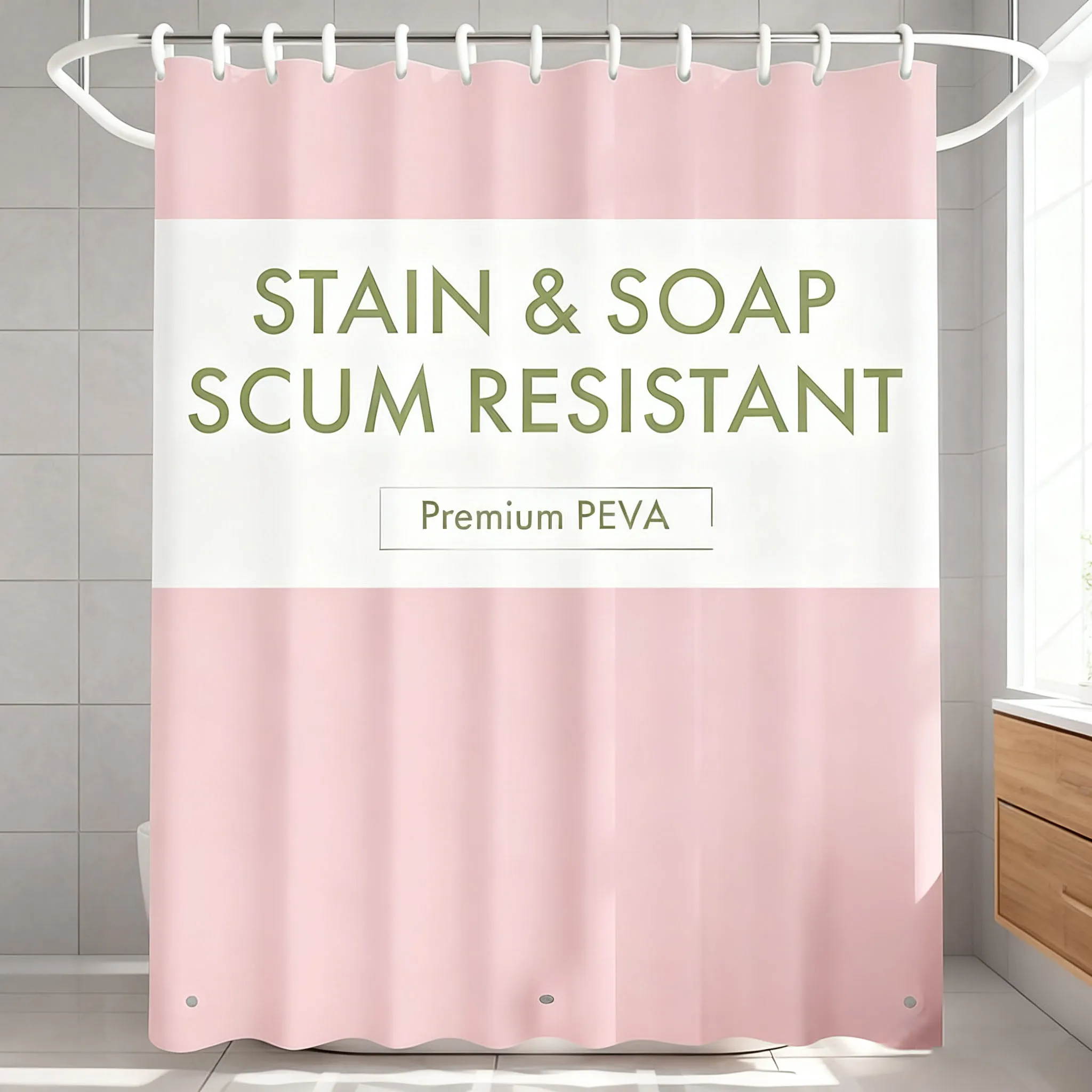 Shower Curtain Liner - 1 قطعة بطانة ستارة دش PEVA
