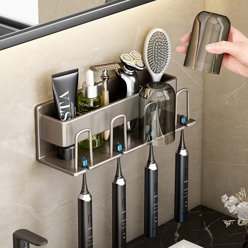 Home Bathroom Gadgets - رفوف حمام مثبتة على الحائط، حامل