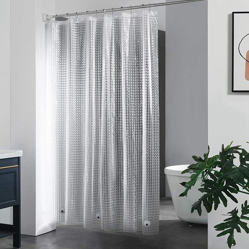 ستارة حمام شفافة من مادة PEVA  - مراجعة Shower Curtain Liner وسعره