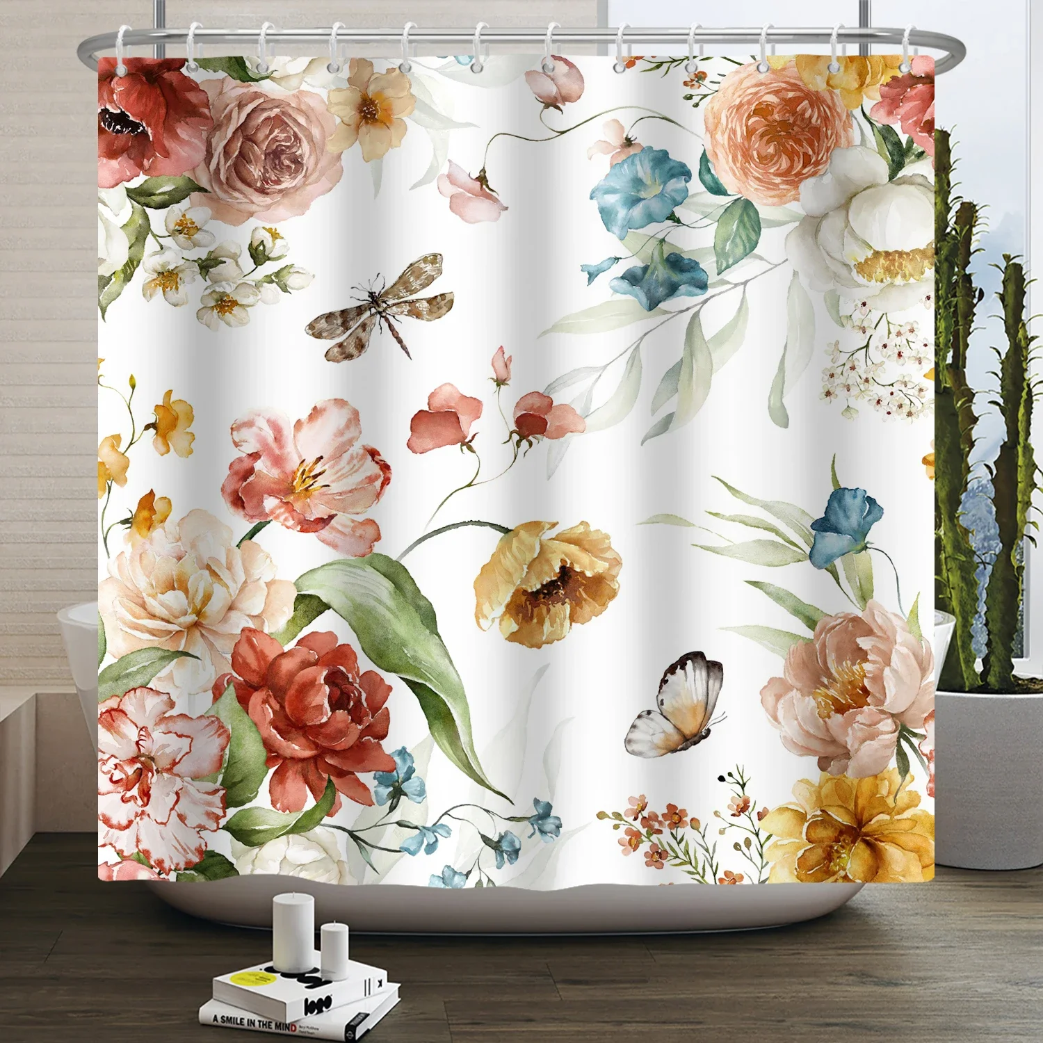 ستارة حمام بتصميم أوراق الأوكا - مراجعة Shower Curtain Liner وسعره