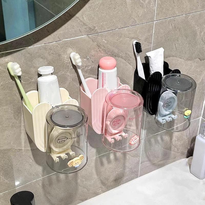 حامل جداري لتخزين معجون الأسنا - مراجعة Toothbrush Holder Set وسعره