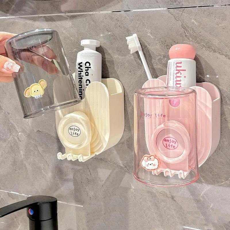حامل جداري لتخزين معجون الأسنا - مراجعة Toothbrush Holder Set وسعره