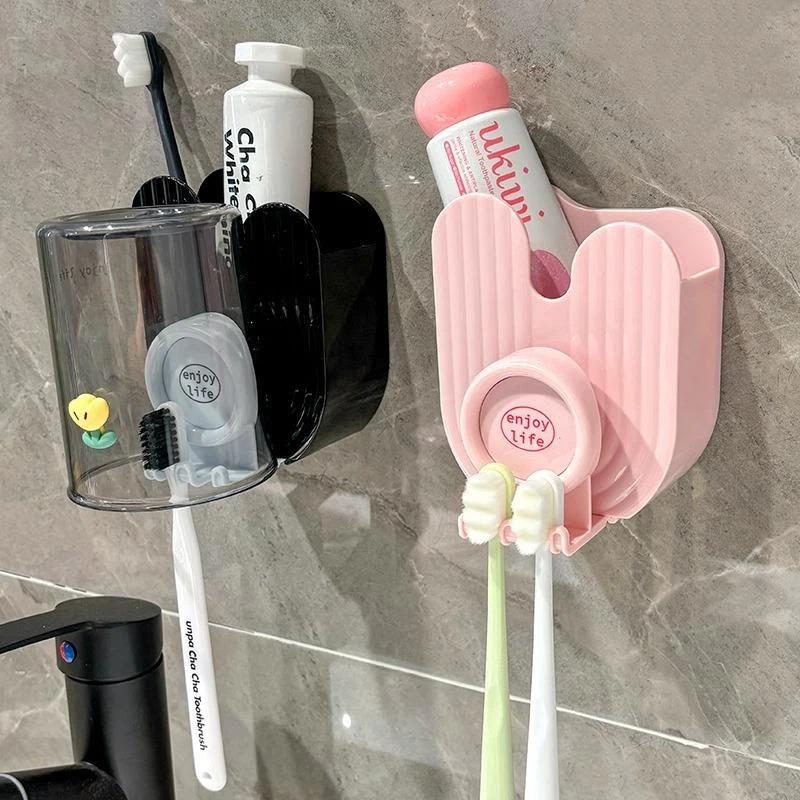 حامل جداري لتخزين معجون الأسنا - مراجعة Toothbrush Holder Set وسعره