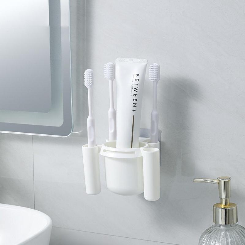 حامل فرشاة أسنان مثبت على الحا - مراجعة Toothbrush Holder Set وسعره