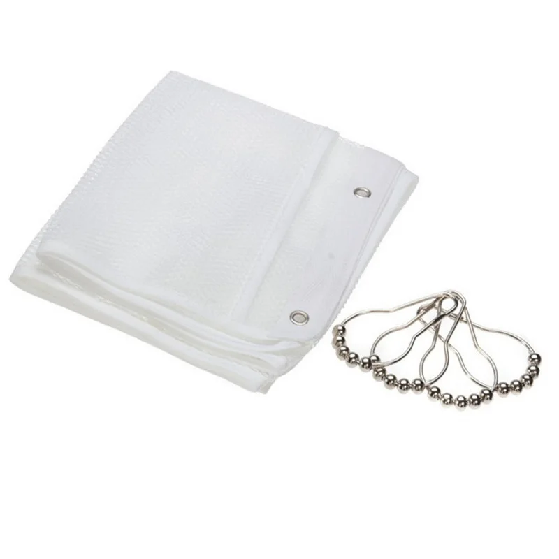 مجموعة واحدة من 6 أكياس شبكية  - مراجعة Shower Curtain Liner وسعره