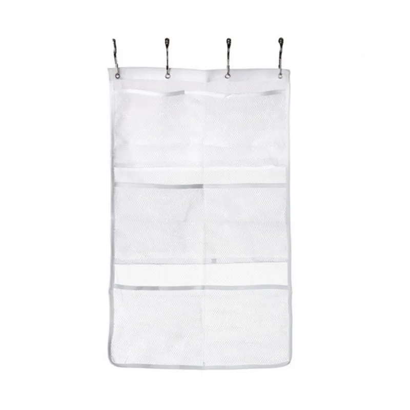 مجموعة واحدة من 6 أكياس شبكية  - مراجعة Shower Curtain Liner وسعره