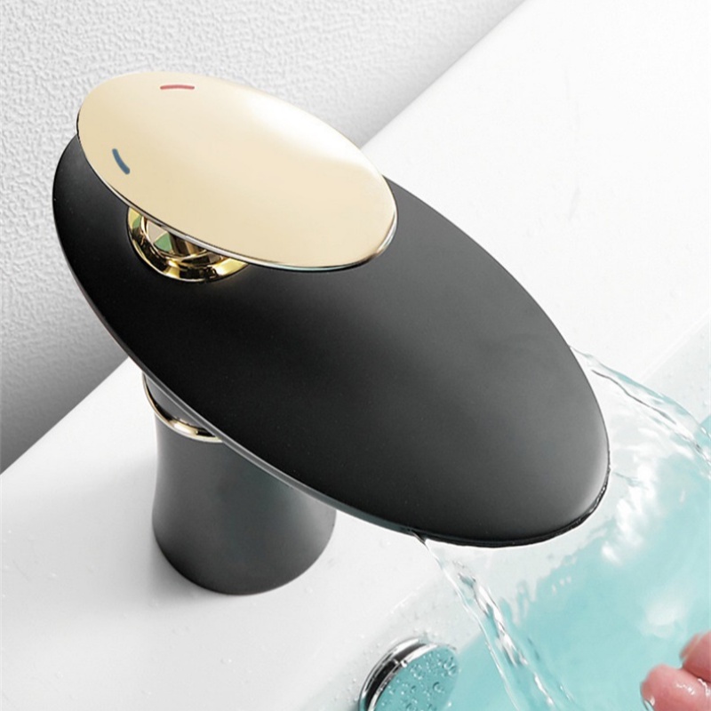 خلاط حوض شلال أبيض وذهبي ساخن  - مراجعة Home Hardware Bathroom Sinks وسعره