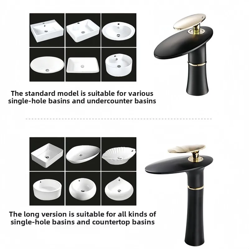 خلاط حوض شلال أبيض وذهبي ساخن  - مراجعة Home Hardware Bathroom Sinks وسعره