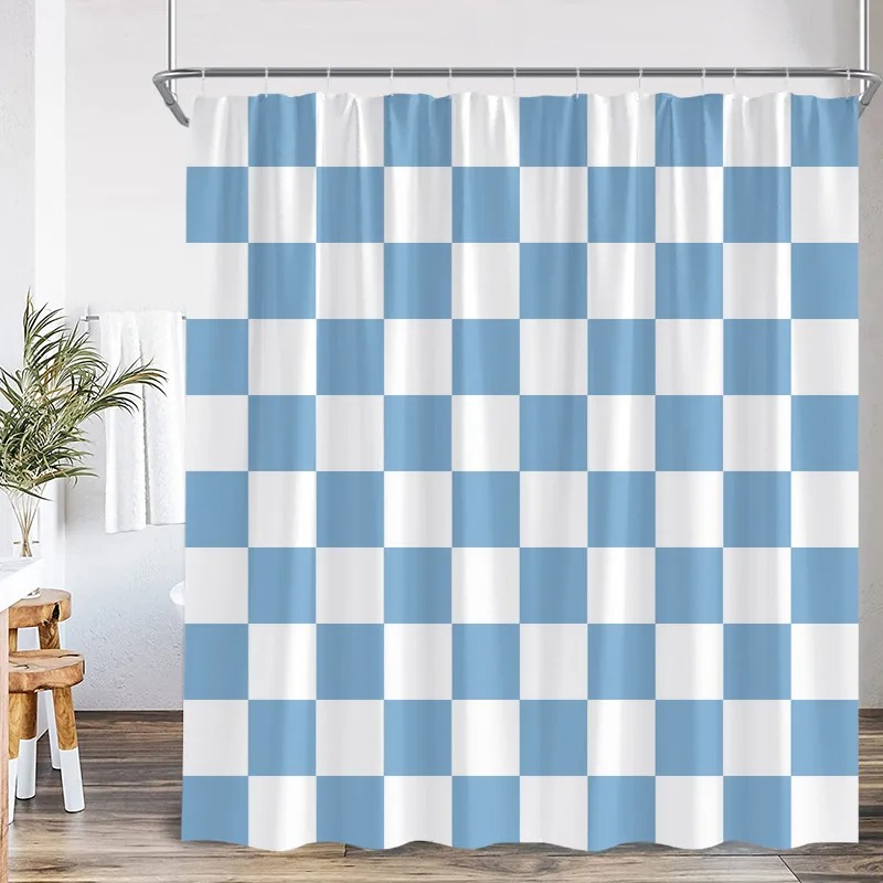 أبيض وأسود تحقق دش الستار الأز - مراجعة Shower Curtain Liner وسعره