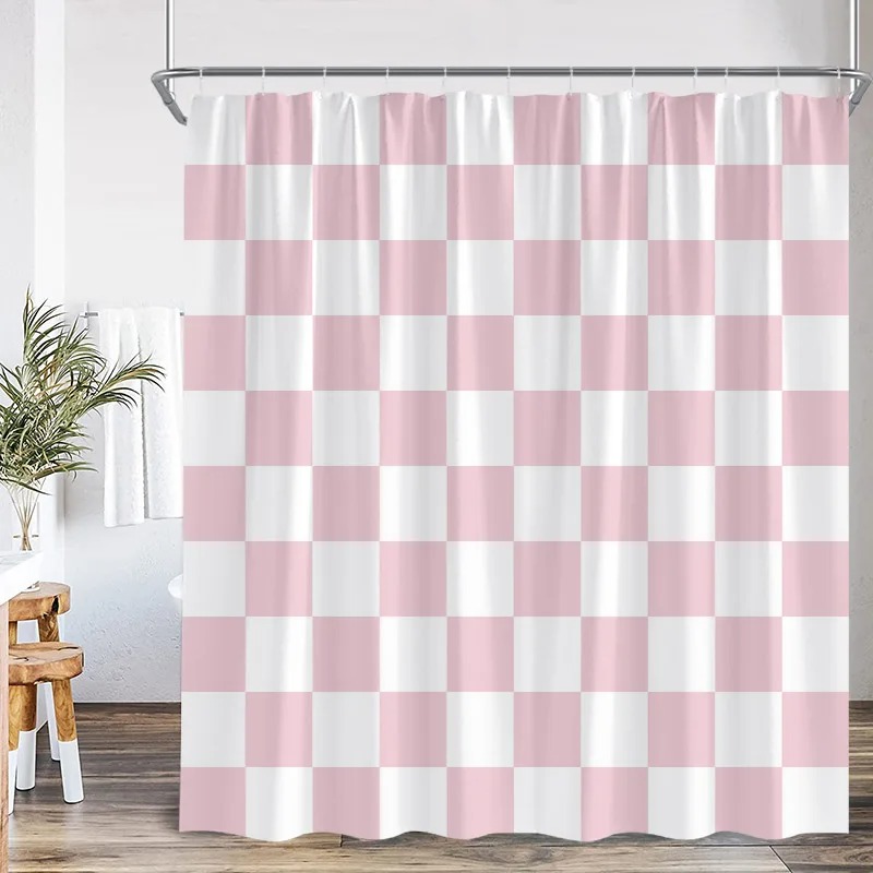 أبيض وأسود تحقق دش الستار الأز - مراجعة Shower Curtain Liner وسعره