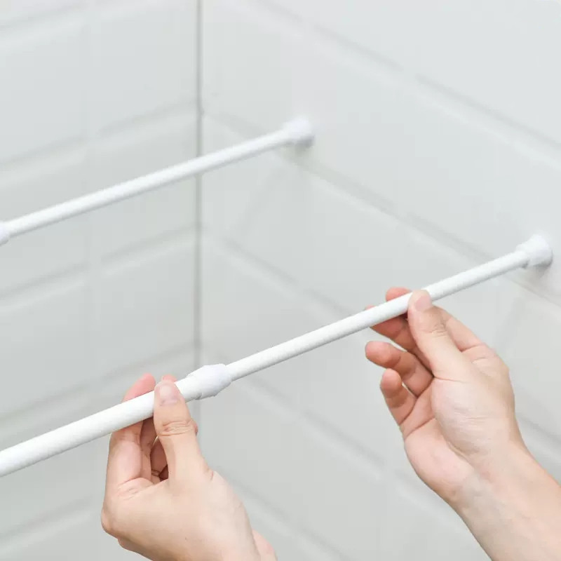 قابل للتعديل قضيب الستارة دون  - مراجعة Shower Curtain Liner وسعره