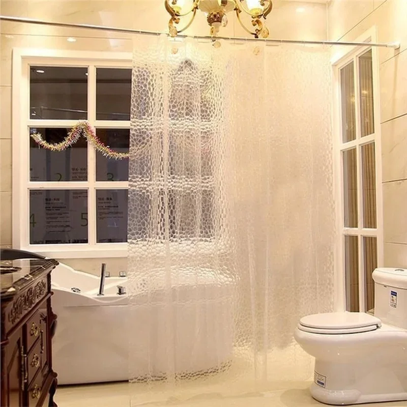 ستارة دش حمام ثلاثية الأبعاد ش - مراجعة Shower Curtain Liner وسعره