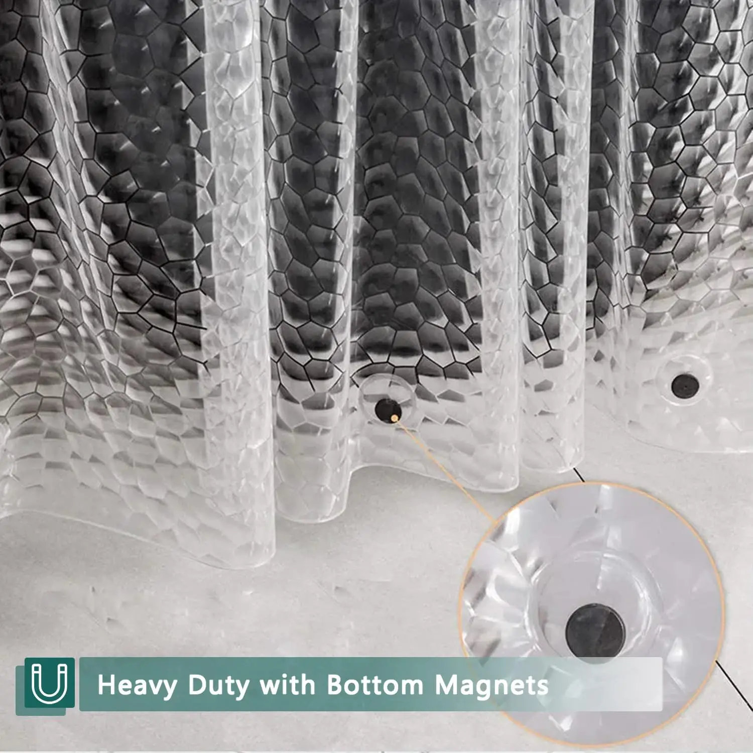 بطانة ستارة دش مكعب الماء ثلاث - مراجعة Shower Curtain Liner وسعره