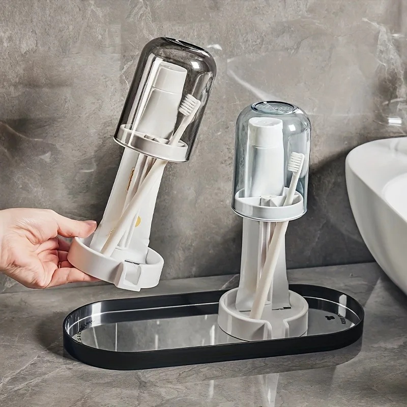 حامل فرشاة أسنان ومعجون أسنان  - مراجعة Toothbrush Holder Set وسعره