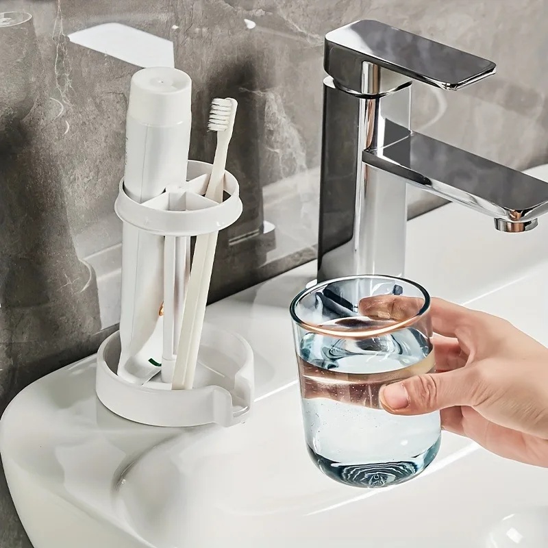 حامل فرشاة أسنان ومعجون أسنان  - مراجعة Toothbrush Holder Set وسعره