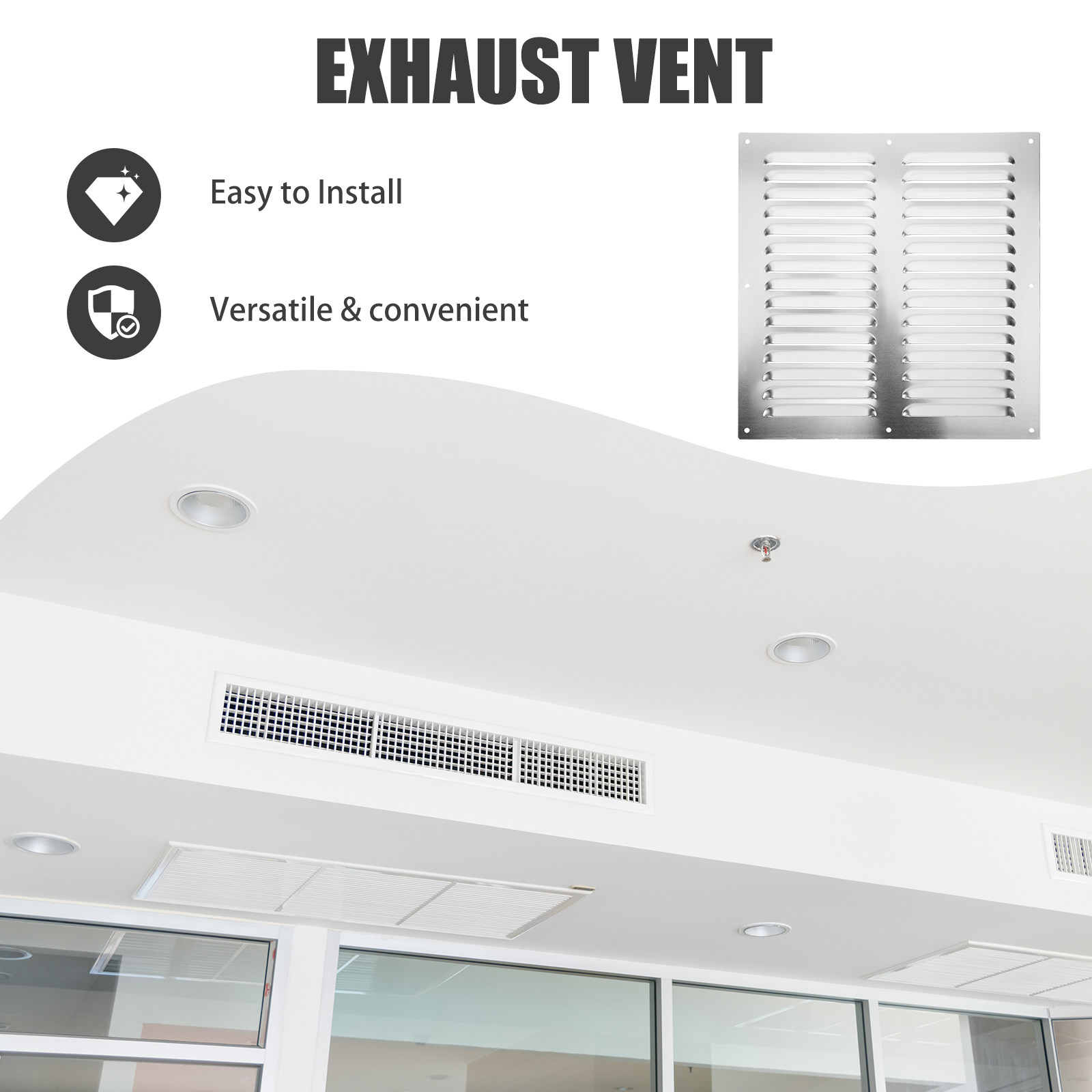 غطاء تهوية من الفولاذ المقاوم  - مراجعة Home Bathroom Vent Fans وسعره