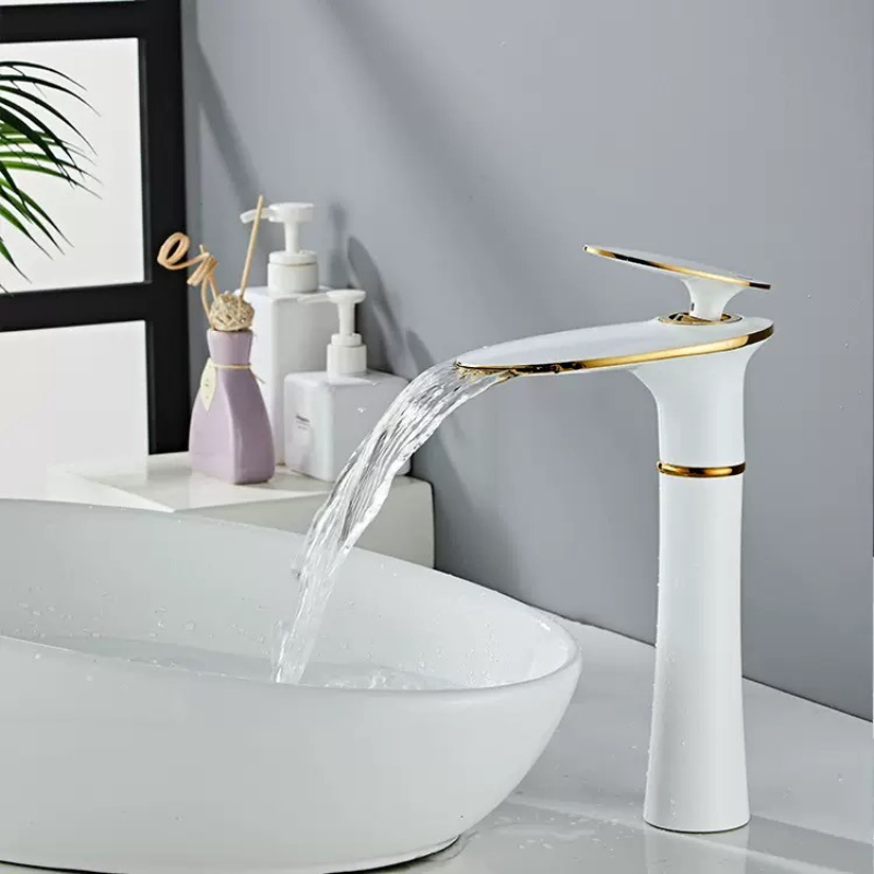 أبيض/أسود الذهب شلال حوض صنبور - مراجعة Home Hardware Bathroom Sinks وسعره
