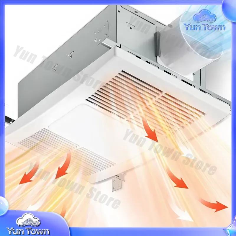 مروحة شفط للحمام مع سخان وإضاء - مراجعة Home Bathroom Vent Fans وسعره
