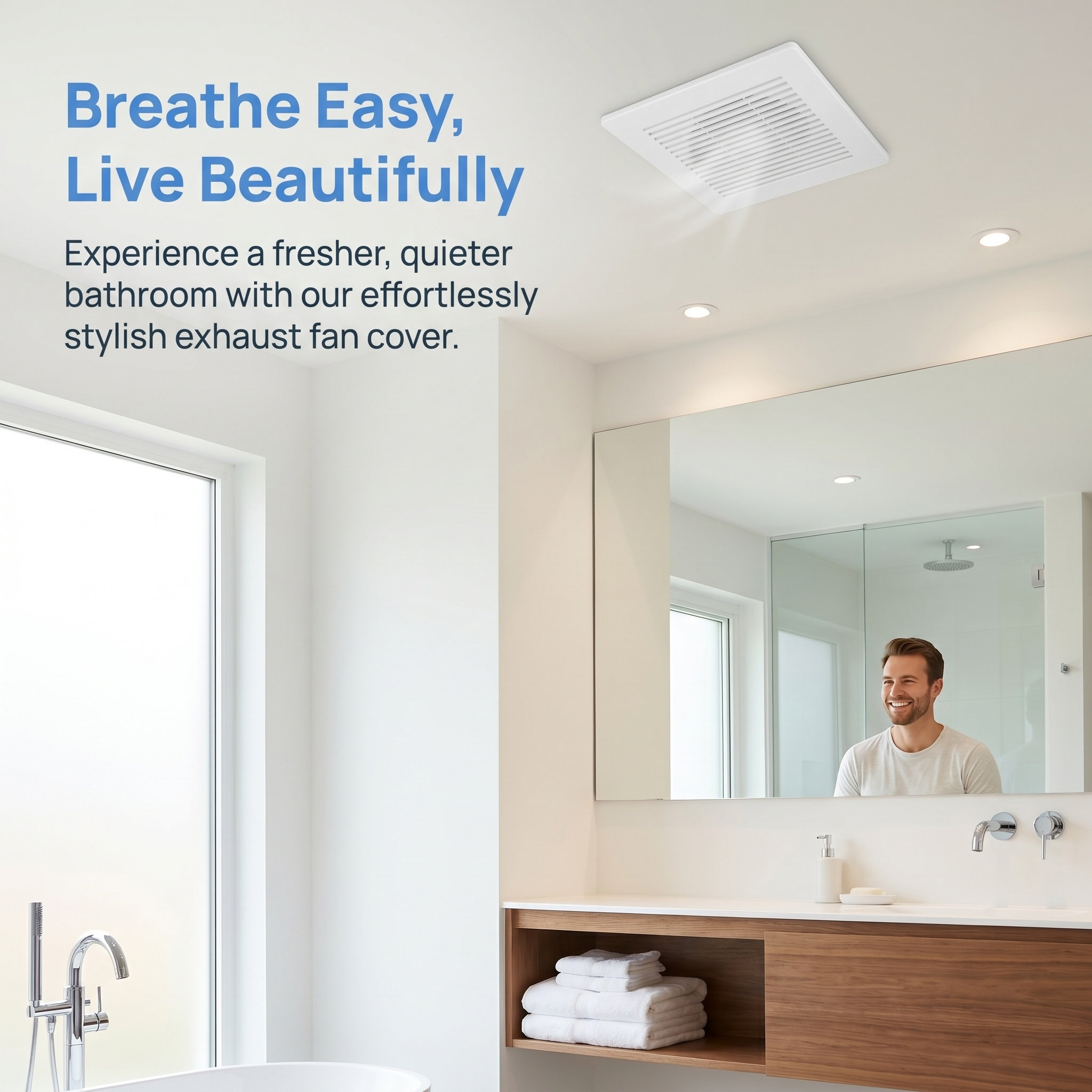 غطاء مروحة شفط الحمام بآلية زن - مراجعة Home Bathroom Vent Fans وسعره