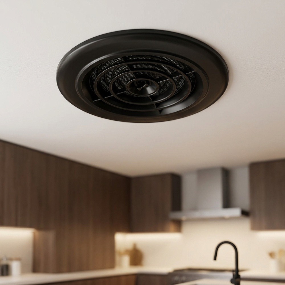 غطاء فتحة تهوية دائرية دوارة ب - مراجعة Home Bathroom Vent Fans وسعره