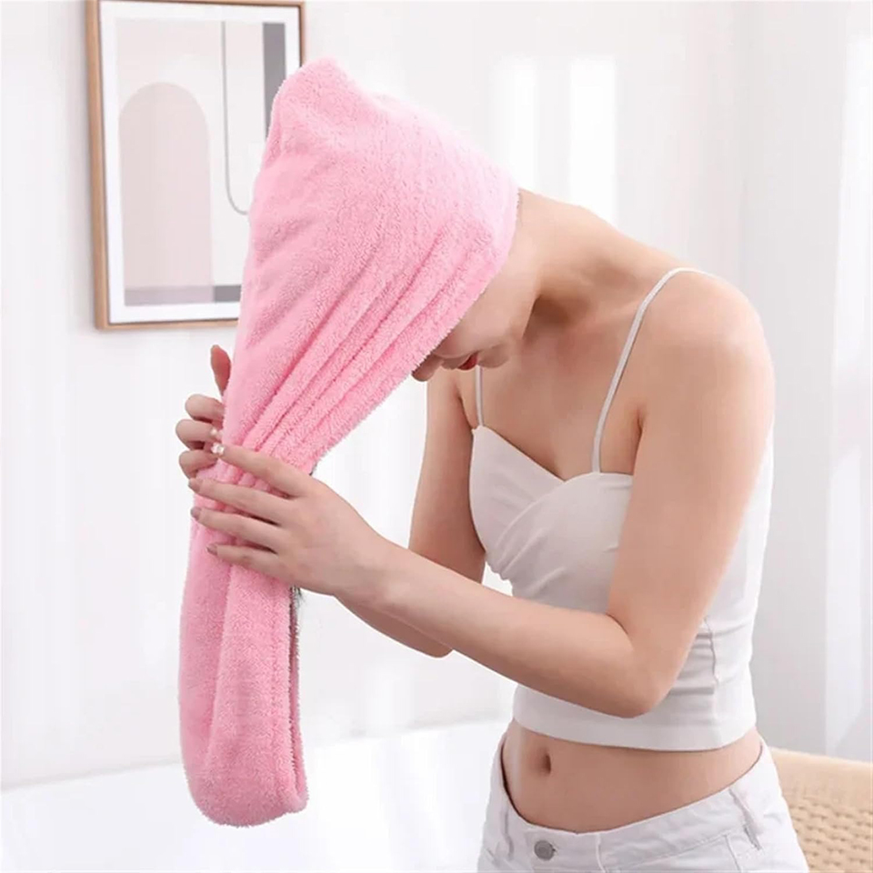 منشفة شعر من الصوف المرجاني لل - مراجعة Home Bathroom Equipment وسعره