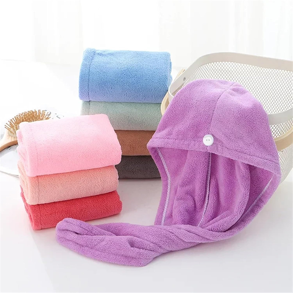 منشفة شعر من الصوف المرجاني لل - مراجعة Home Bathroom Equipment وسعره