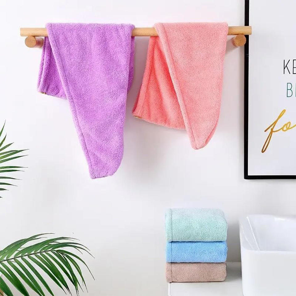 منشفة شعر من الصوف المرجاني لل - مراجعة Home Bathroom Equipment وسعره