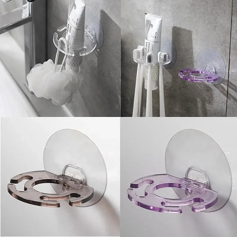 1/3 قطعة موزع معجون أسنان ذاتي - مراجعة Toothbrush Holder Set وسعره