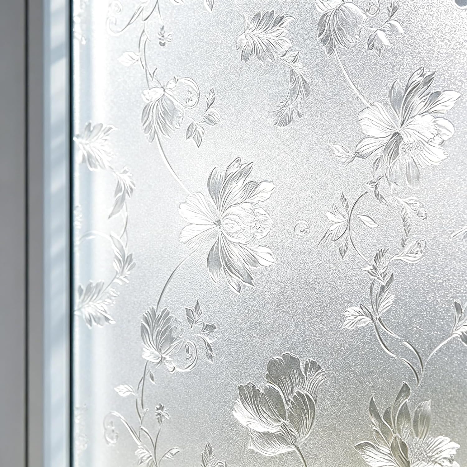 فيلم نافذة زخرفي بنقوش زهور، ل - مراجعة Home Bathroom Window Tint وسعره