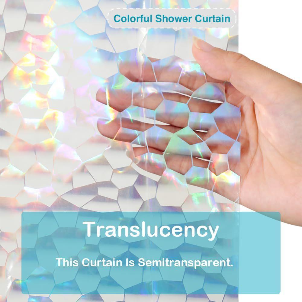 نجمة مطبوعة دش الستار بطانة 72 - مراجعة Shower Curtain Liner وسعره