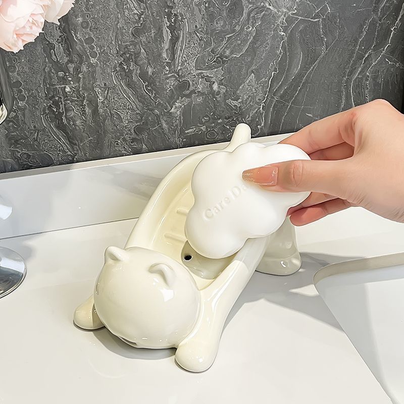 حامل صابون على شكل قطة لطيفة،  - مراجعة Home Bathroom Gadgets وسعره
