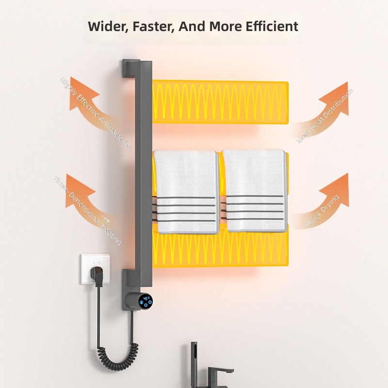 رفف مناشف كهربائي مثبت على الح - مراجعة Towel Bar Stainless وسعره